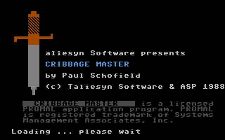 Cribbage Master Title Screen